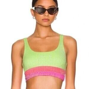 NEW Beach Riot Sparkly Crop Top sz L